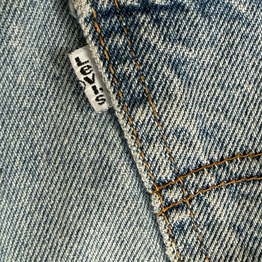 Vintage Levi’s USA white tab denim Jean shorts